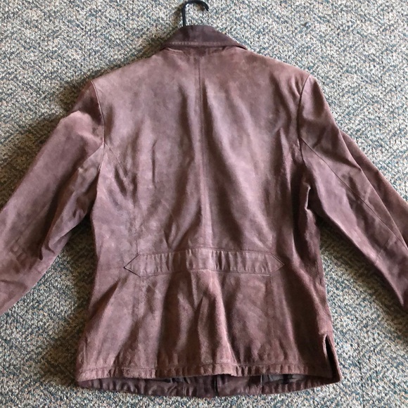 Vintage Brown Leather Jacket size M - Picture 2 of 5